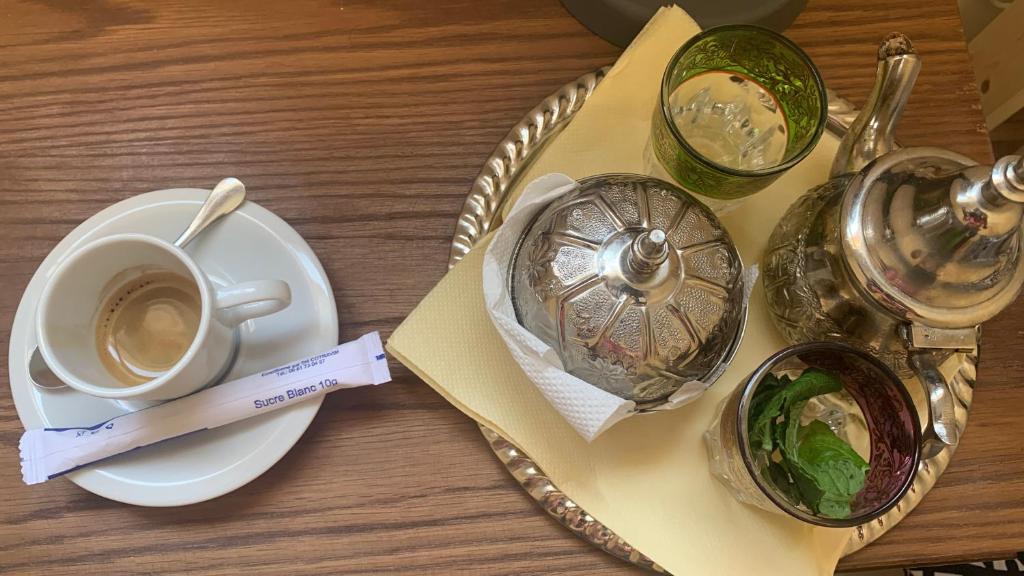 Moroccan breakfast spread